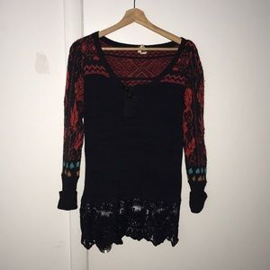 Free People fair isle sweater dress